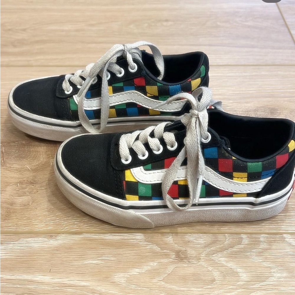 Kids colorblock vans size toddler 11 - Picture 2 of 5